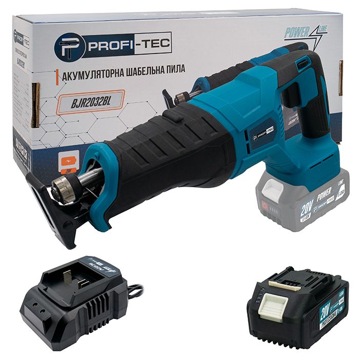 Сабельная пила аккумуляторная PROFI-TEC BJR2032BL POWERLine