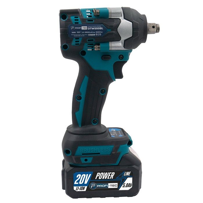 Гайковерт акумуляторний PROFI-TEC DTW500BL POWERLine