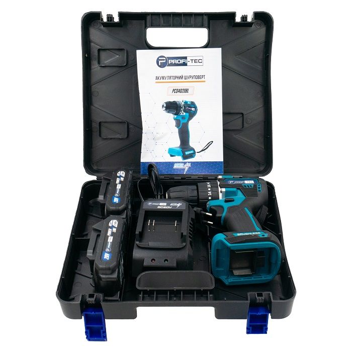 Шурупокрут акумуляторний PROFI-TEC PCD4020BL POWERLine