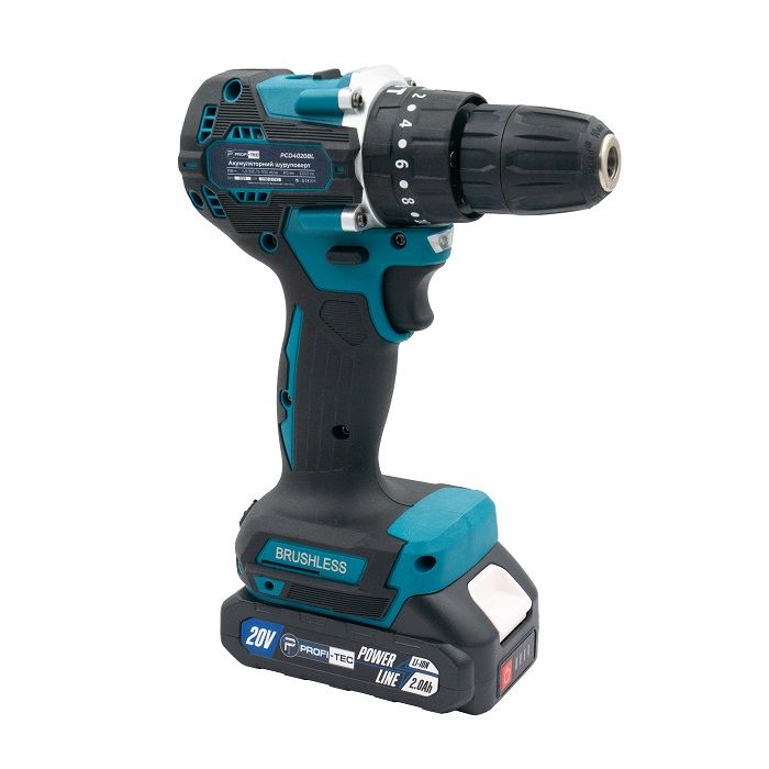 Шурупокрут акумуляторний PROFI-TEC PCD4020BL POWERLine