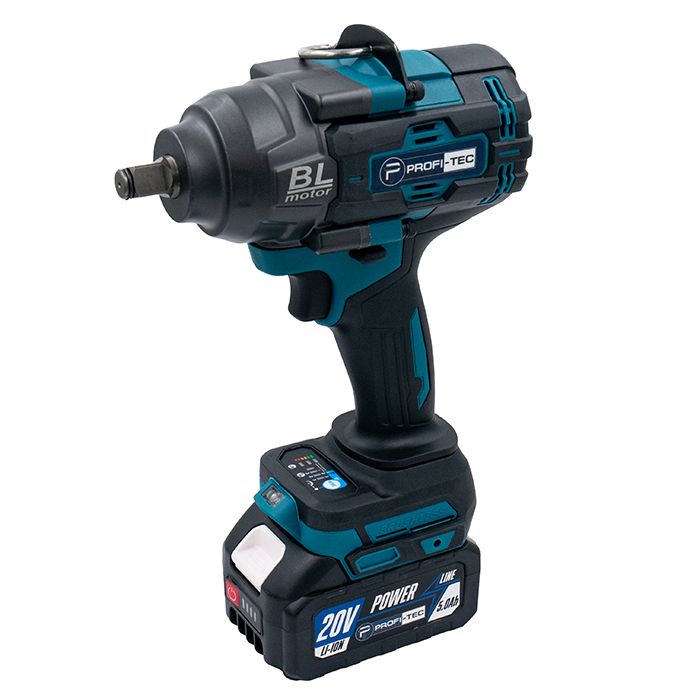 Гайковерт акумуляторний PROFI-TEC PTW1002BL POWERLine  4.0 Аг 2шт