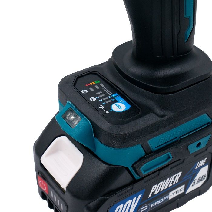 Гайковерт акумуляторний PROFI-TEC PTW1002BL POWERLine  4.0 Аг 2шт