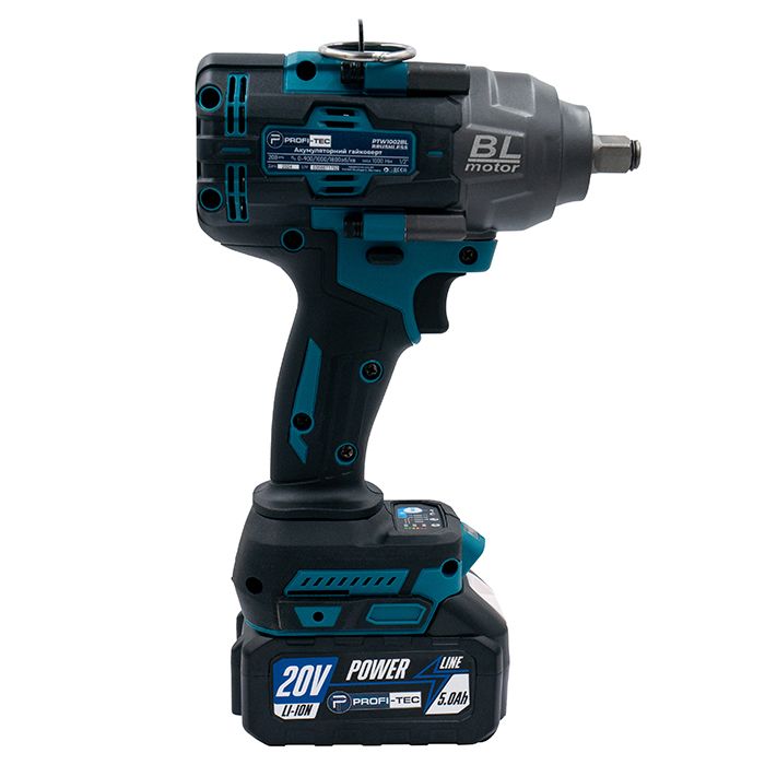 Гайковерт акумуляторний PROFI-TEC PTW1002BL POWERLine  4.0 Аг 2шт