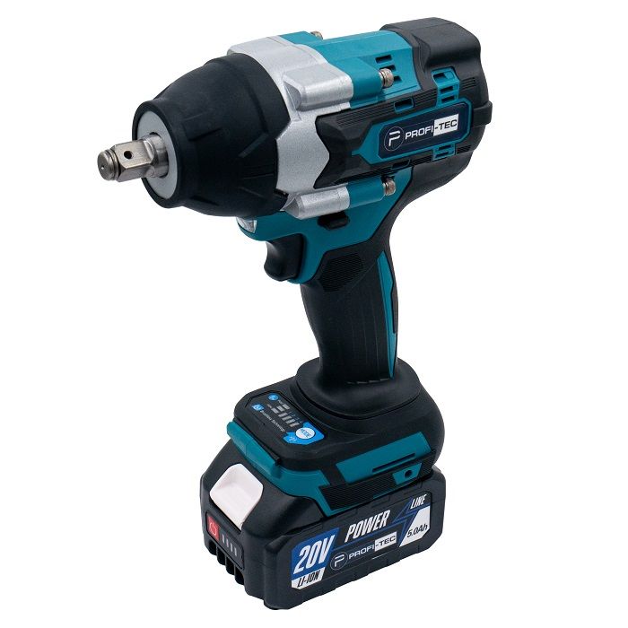 Гайковерт акумуляторний PROFI-TEC DTW800BL POWERLine 4.0 Аг 2шт