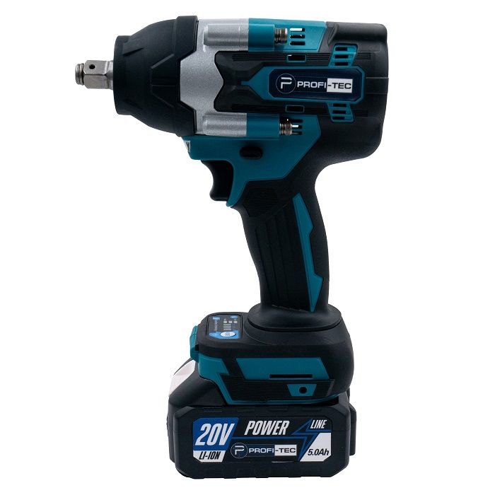Гайковерт акумуляторний PROFI-TEC DTW800BL POWERLine 4.0 Аг 2шт
