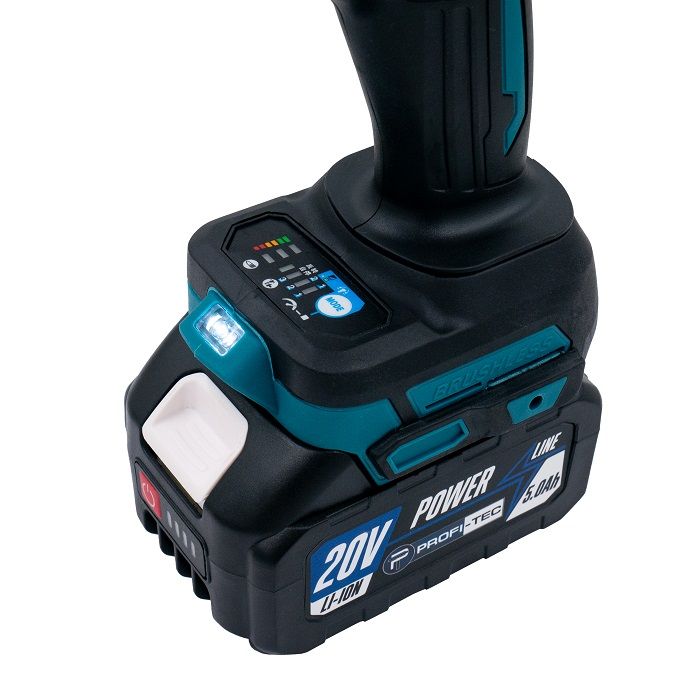 Гайковерт акумуляторний PROFI-TEC PTW2100BL POWERLine 4.0 Аг 2шт