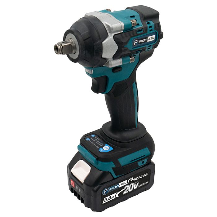 Гайковерт аккумуляторный PROFI-TEC DTW500BL POWERLine 4.0 Аг 2шт