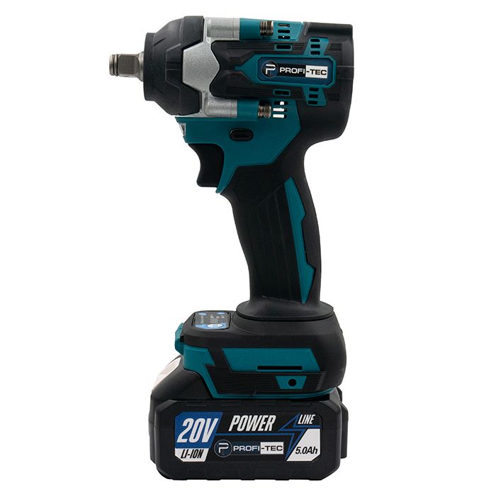 Гайковерт акумуляторний PROFI-TEC DTW500BL POWERLine 4.0 Аг 2шт