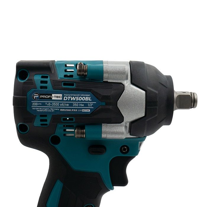 Гайковерт аккумуляторный PROFI-TEC DTW500BL POWERLine 4.0 Аг 2шт