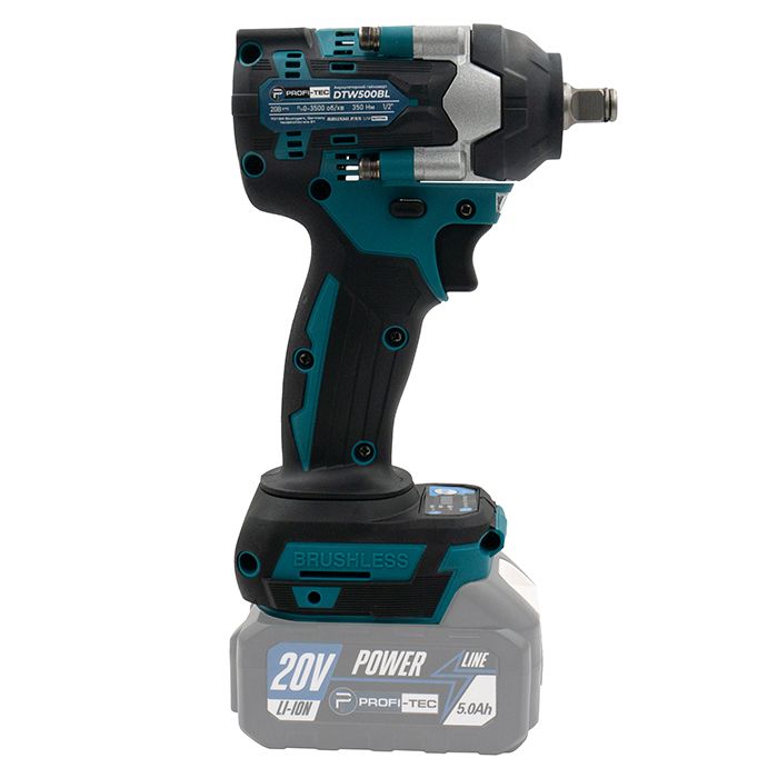 Гайковерт акумуляторний PROFI-TEC DTW500BL POWERLine