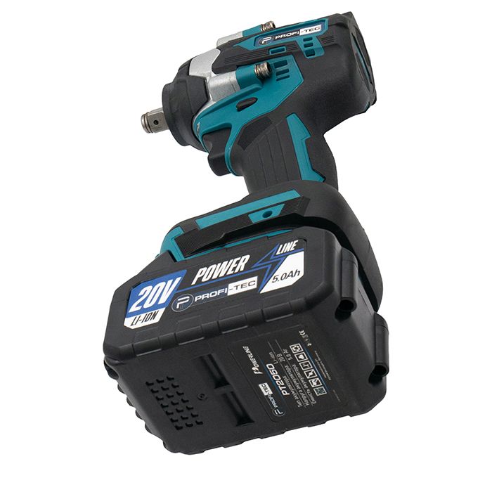 Гайковерт акумуляторний PROFI-TEC DTW500BL POWERLine 4.0 Аг 2шт