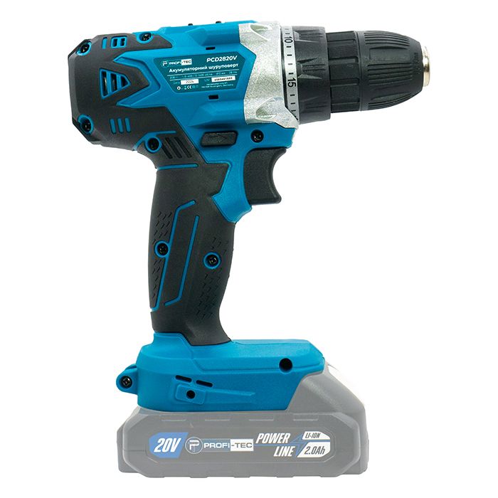 Шуруповерт акумуляторний PROFI-TEC PCD2820V POWERLine 2.0 Аг 1шт