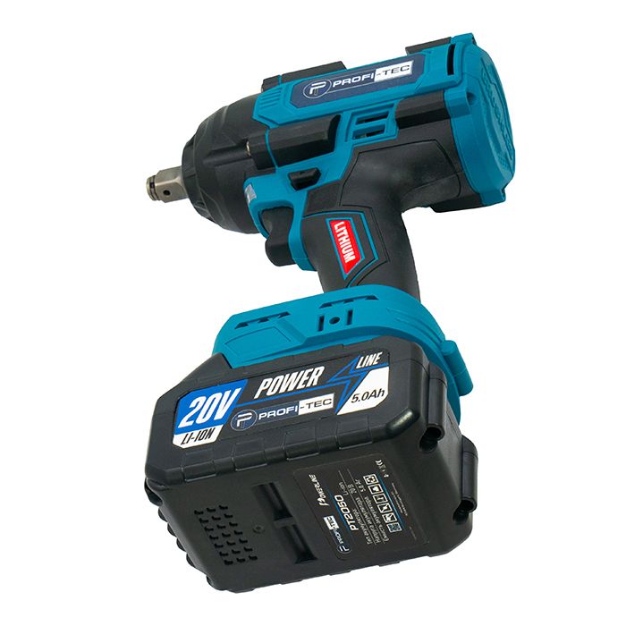 Гайковерт акумуляторний PROFI-TEC PTW820BL POWERLine 4.0 Аг 2шт