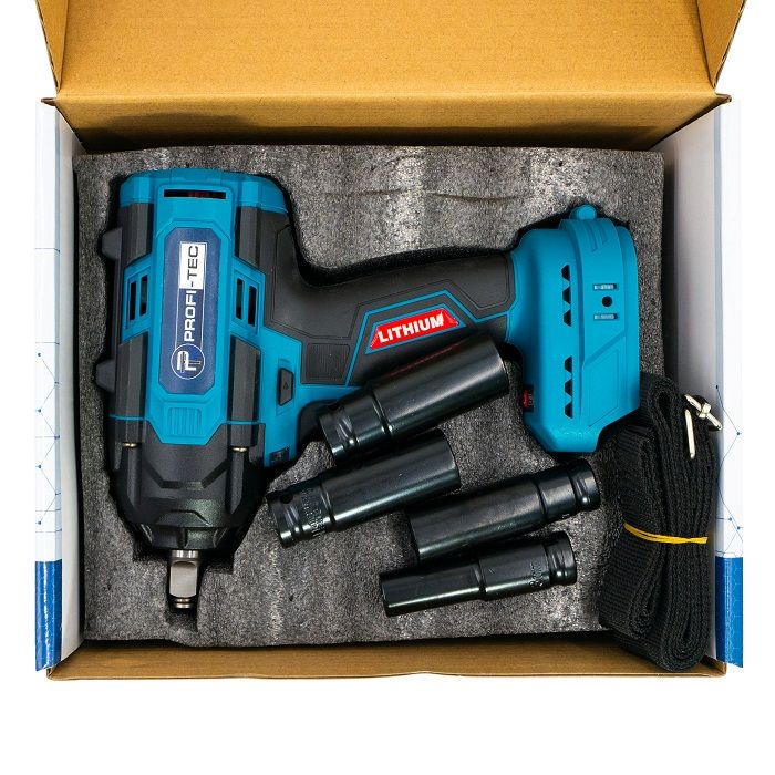 Гайковерт акумуляторний PROFI-TEC PTW820BL POWERLine без акб