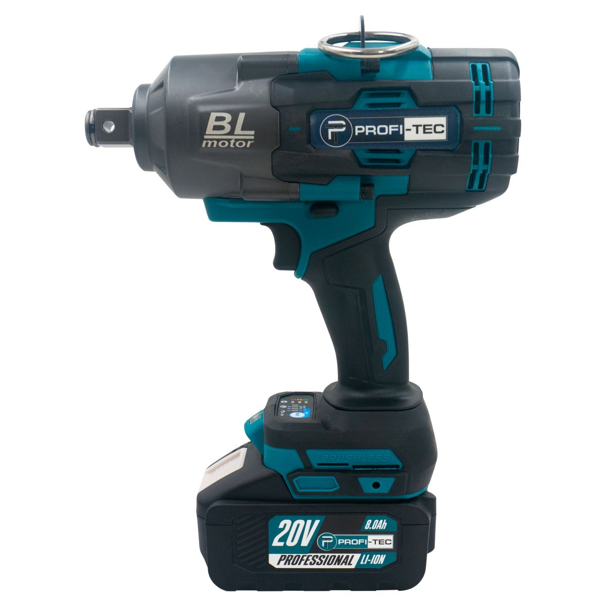 Гайковерт акумуляторний PROFI-TEC PTW2100BL POWERLine 8.0 Аг 1шт