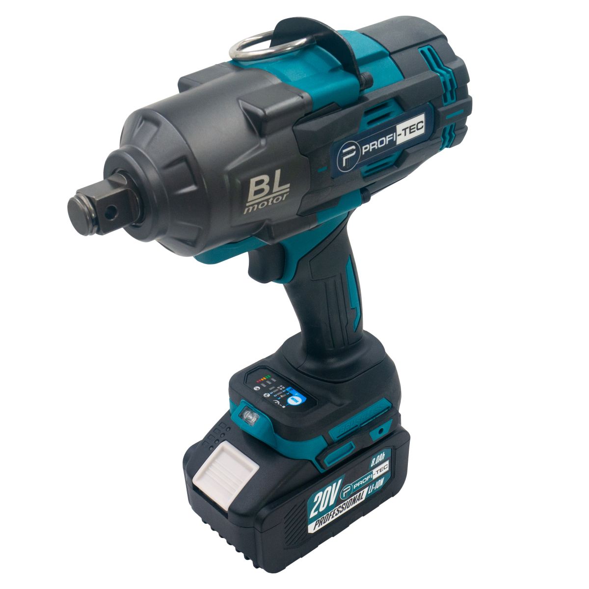 Гайковерт акумуляторний PROFI-TEC PTW2100BL POWERLine 8.0 Аг 1шт