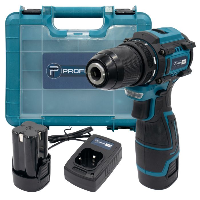 Шуруповерт акумуляторний PROFI-TEC PCD35168BL 2.0 Аг 2шт