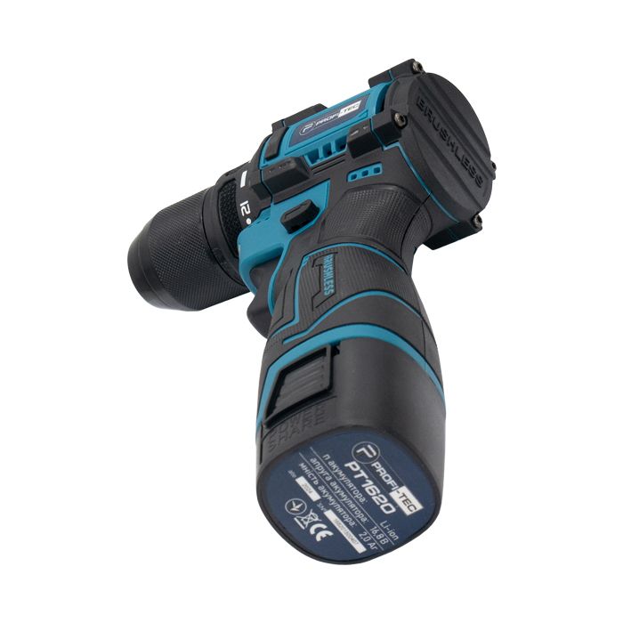 Шуруповерт акумуляторний PROFI-TEC PCD35168BL 2.0 Аг 2шт