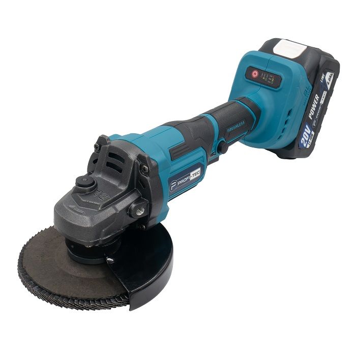 Болгарка акумуляторна 125мм PROFI-TEC PGA202BL POWERLine 4,0а 2шт