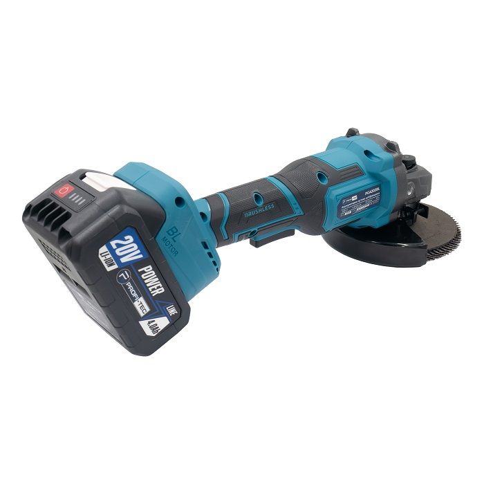 Болгарка акумуляторна 125мм PROFI-TEC PGA202BL POWERLine 4,0а 2шт