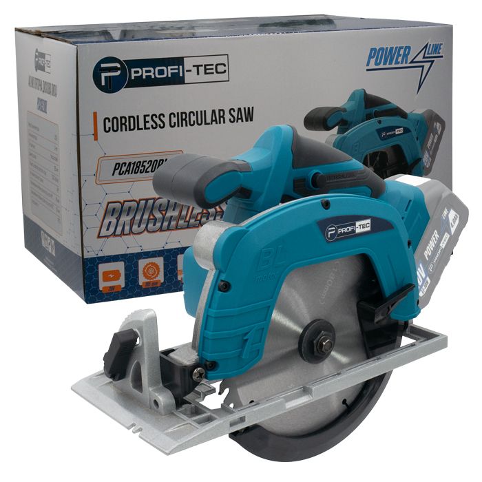 Дискова пила акумуляторна PROFI-TEC PCA18520BL POWERLine без акб
