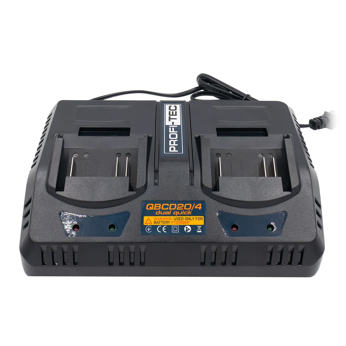 Зарядне для акумулятора двопортовий PROFI-TEC QBCD20/4 dual quick