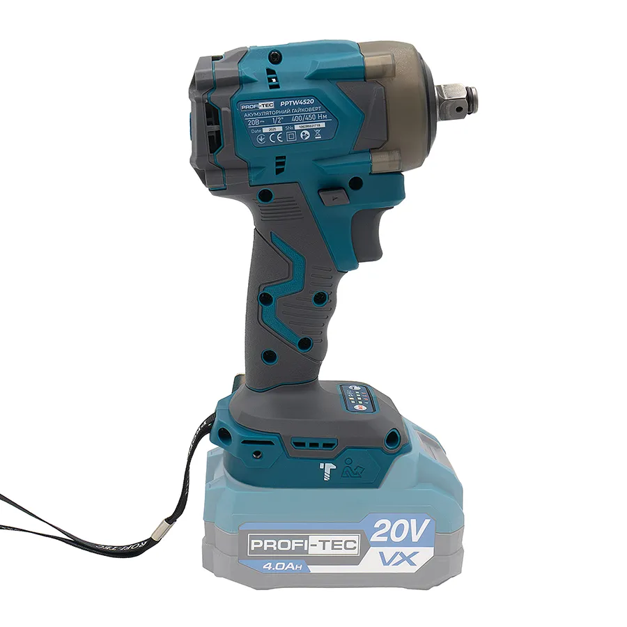 Гайковерт акумуляторний PROFI-TEC PPTW4520 POWERLine