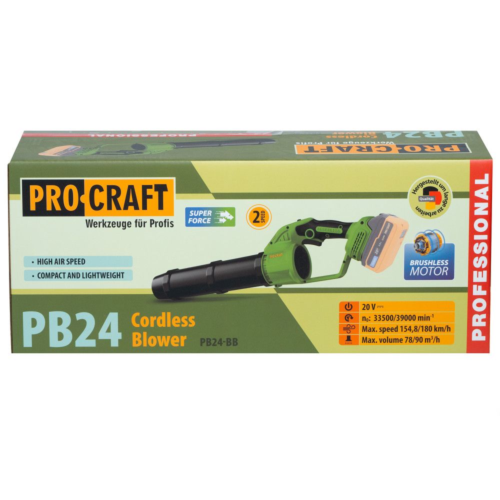 Повітродувка акумуляторна Procraft PB24 без АКБ та ЗП