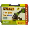 Болгарка акумуляторна Procraft PGA22