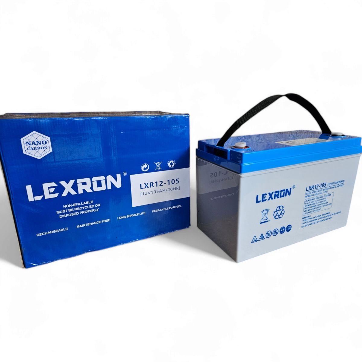 Аккумулятор гелевый тяговой 105 А/час 12в LexRon Турция