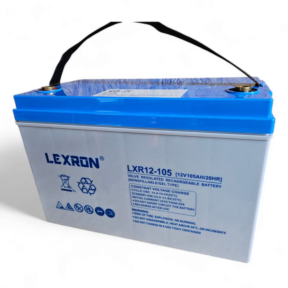 Аккумулятор гелевый тяговой 105 А/час 12в LexRon Турция