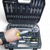 Набір ключів та головок для авто 114шт CrMo SIGMA 6003781
