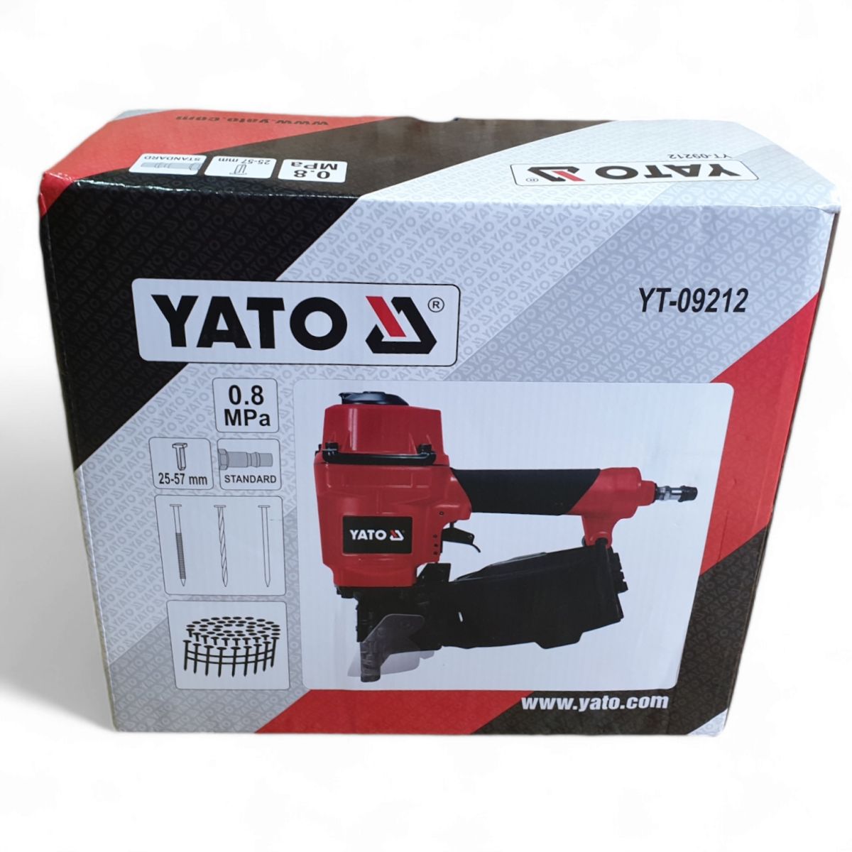 Пневмостеплер для гвоздей 25-57мм YATO YT-09212 Польша