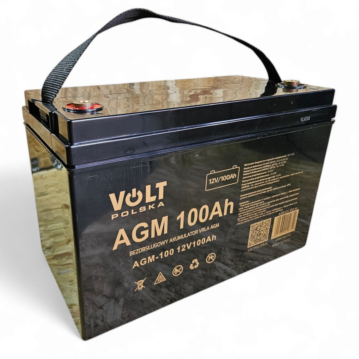 Аккумулятор гелевый тяговой AGM 100 Ач 12в Volt Польша