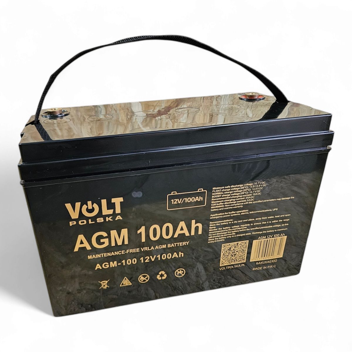 Аккумулятор гелевый тяговой AGM 100 Ач 12в Volt Польша