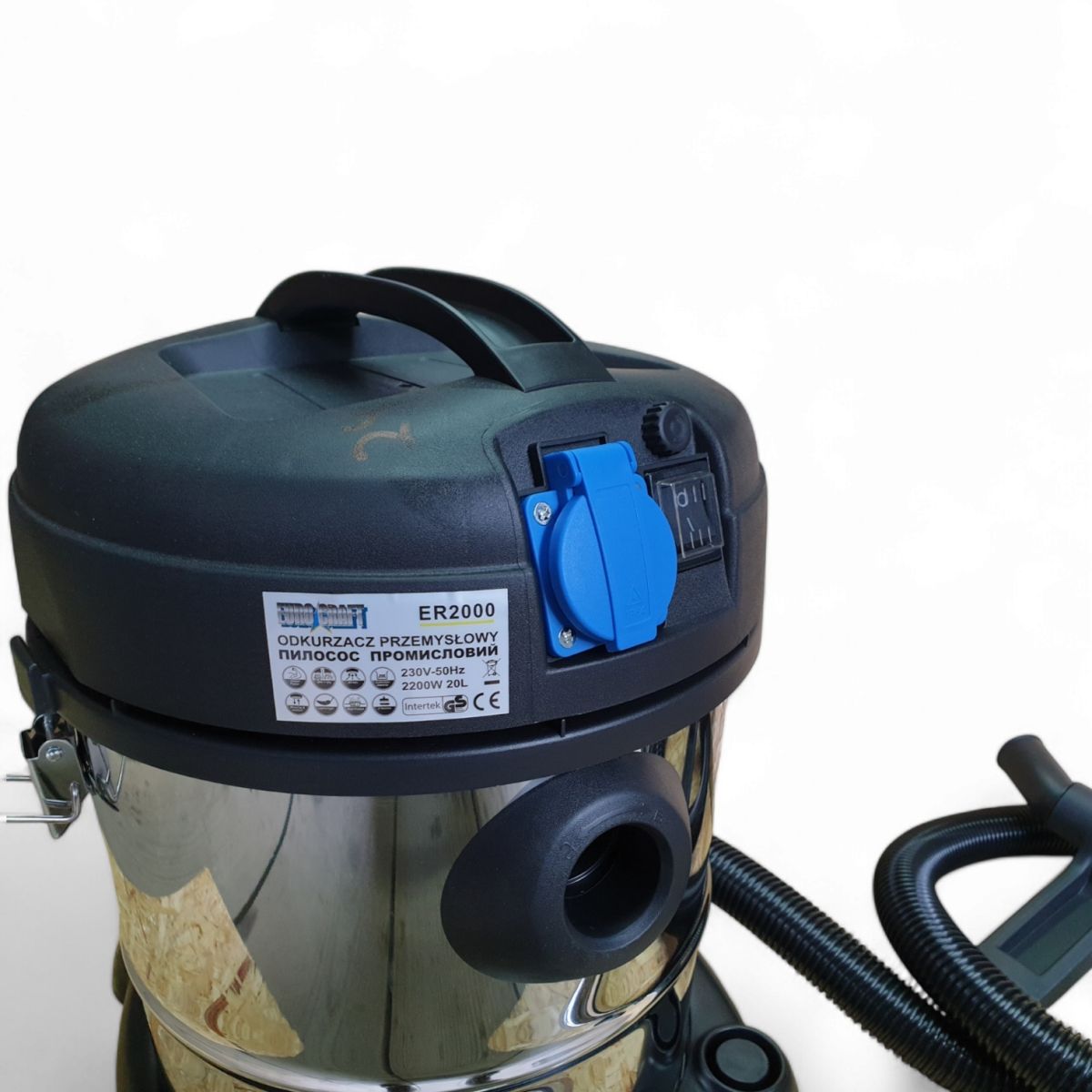 Пылесос строительный 2200Вт 20л EuroCraft ER2200