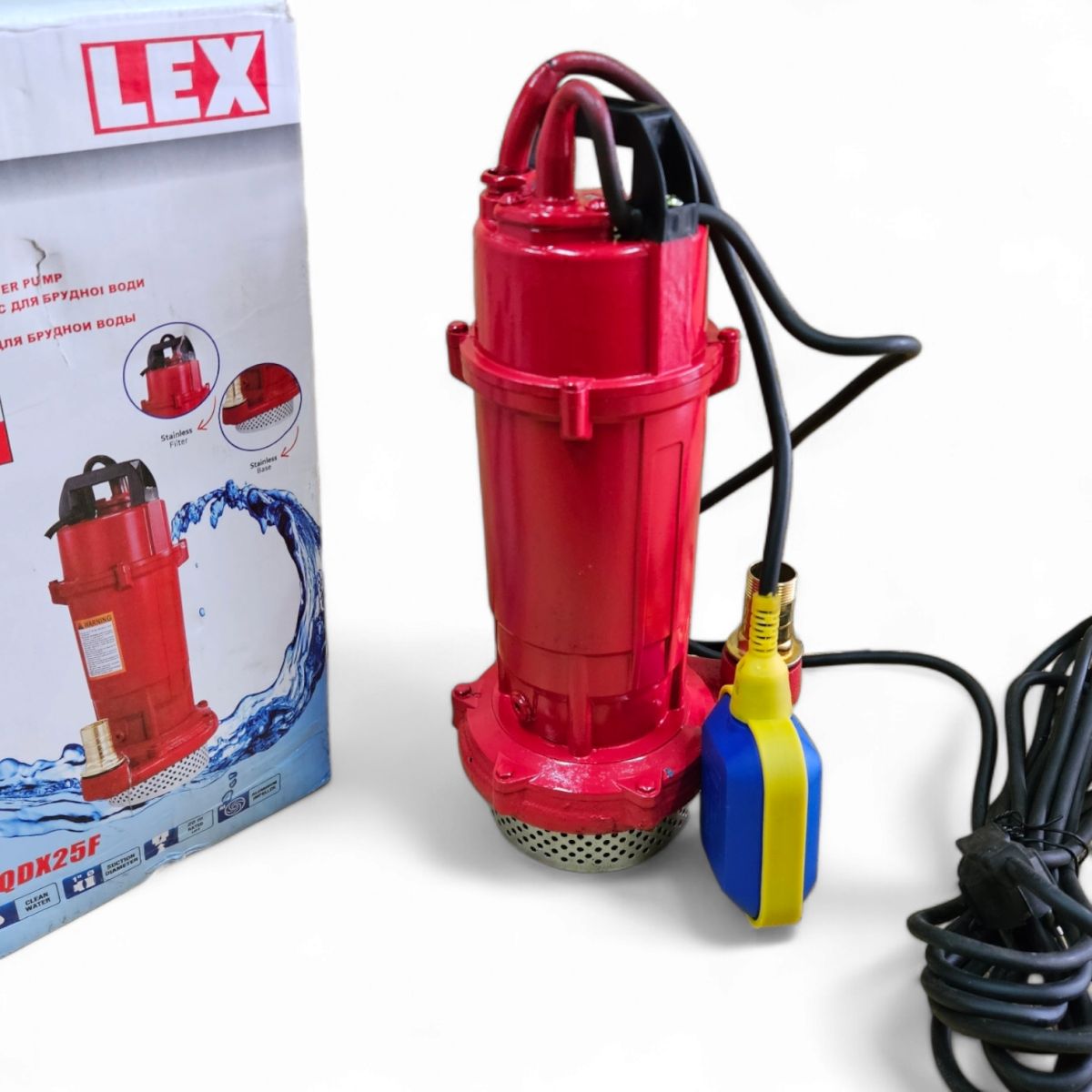 Занурювальний дренажний фекальний насос LEX LXQDX 25f 1200Вт