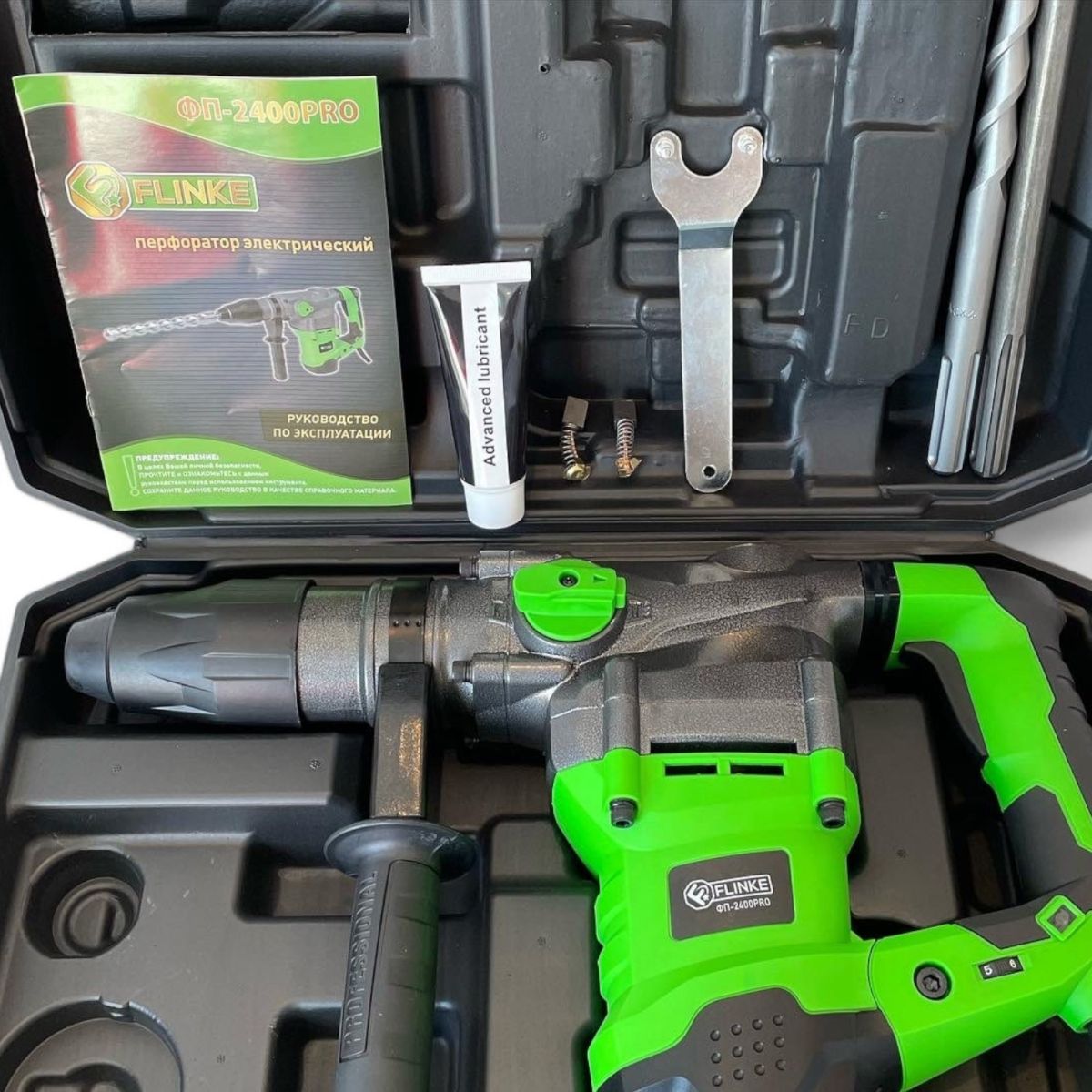 Перфоратор бочковой 2400 Вт SDS-Max 12 Дж Flinke ФП-2400 PRO Польша