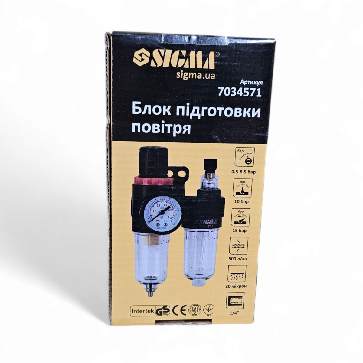 Фильтр-блок подготовки воздуха 500 л/мин Sigma 7034571
