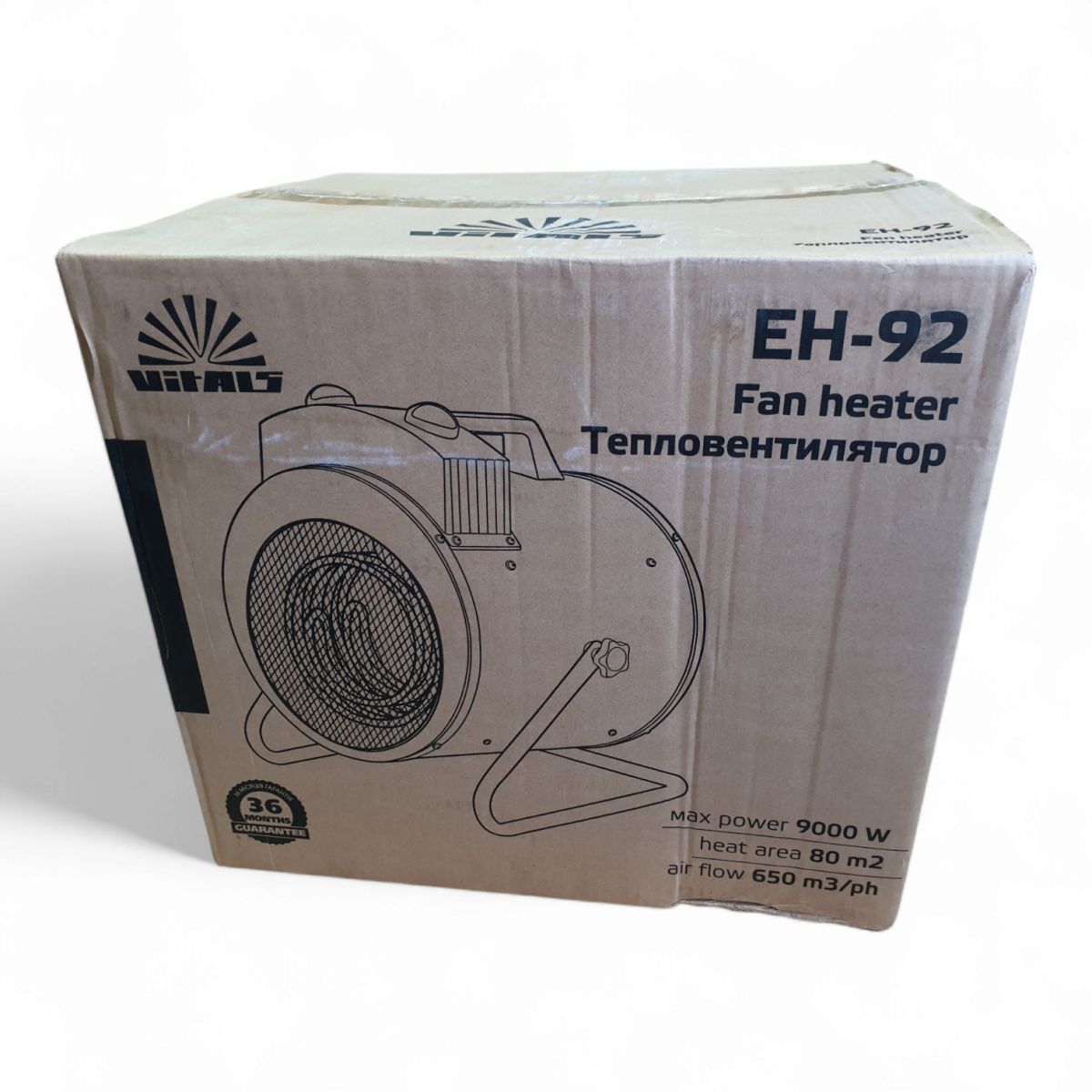 Тепловентилятор 380в на 9кВт Vitals EH-92