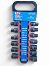 Набор головок ударных 1/2" 10-27мм LEX 13шт Польша