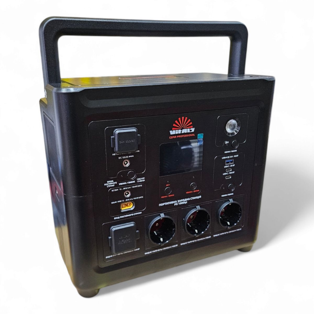 Портативная зарядная станция LiFePO4 1400 Вт VITALS Professional PS 1000qc