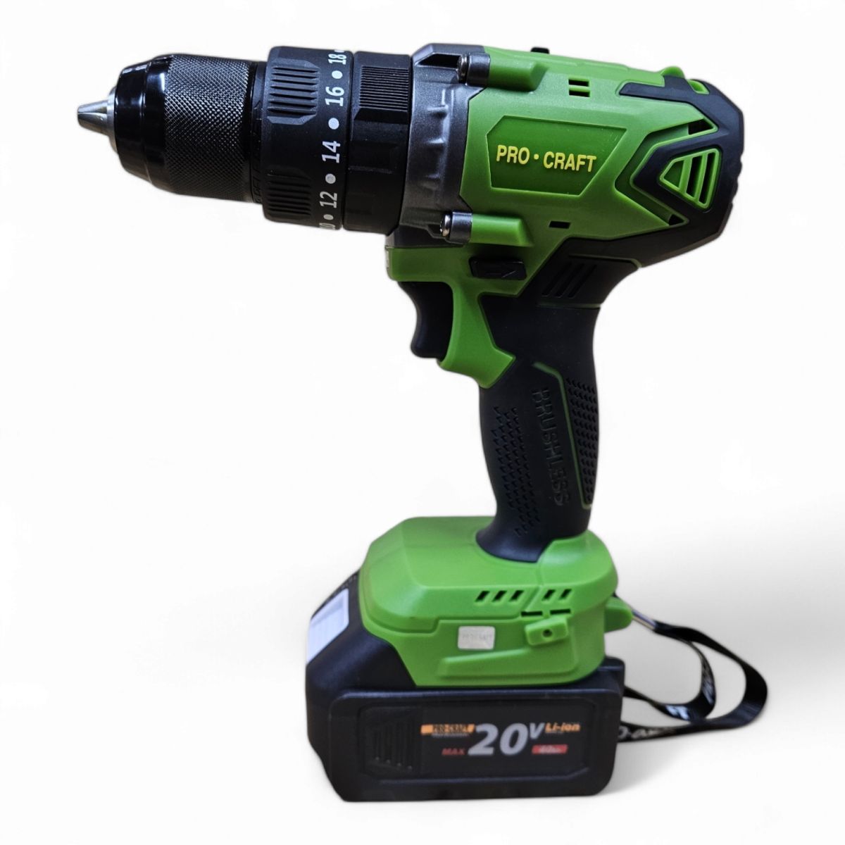 Шуруповерт аккумуляторный ударный бесщеточный Procraft Industrial PA18BL Extra Германия