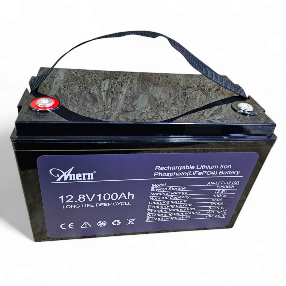 Аккумулятор железо фосфатный LiFePO4 100 А 12.8 В Anern