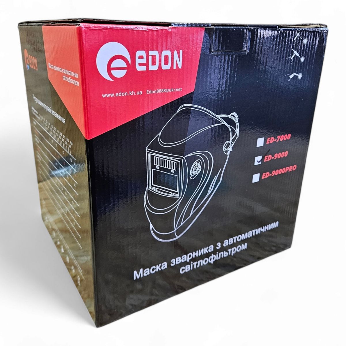 Зварювальна маска хамелеон Edon ЕД-9000