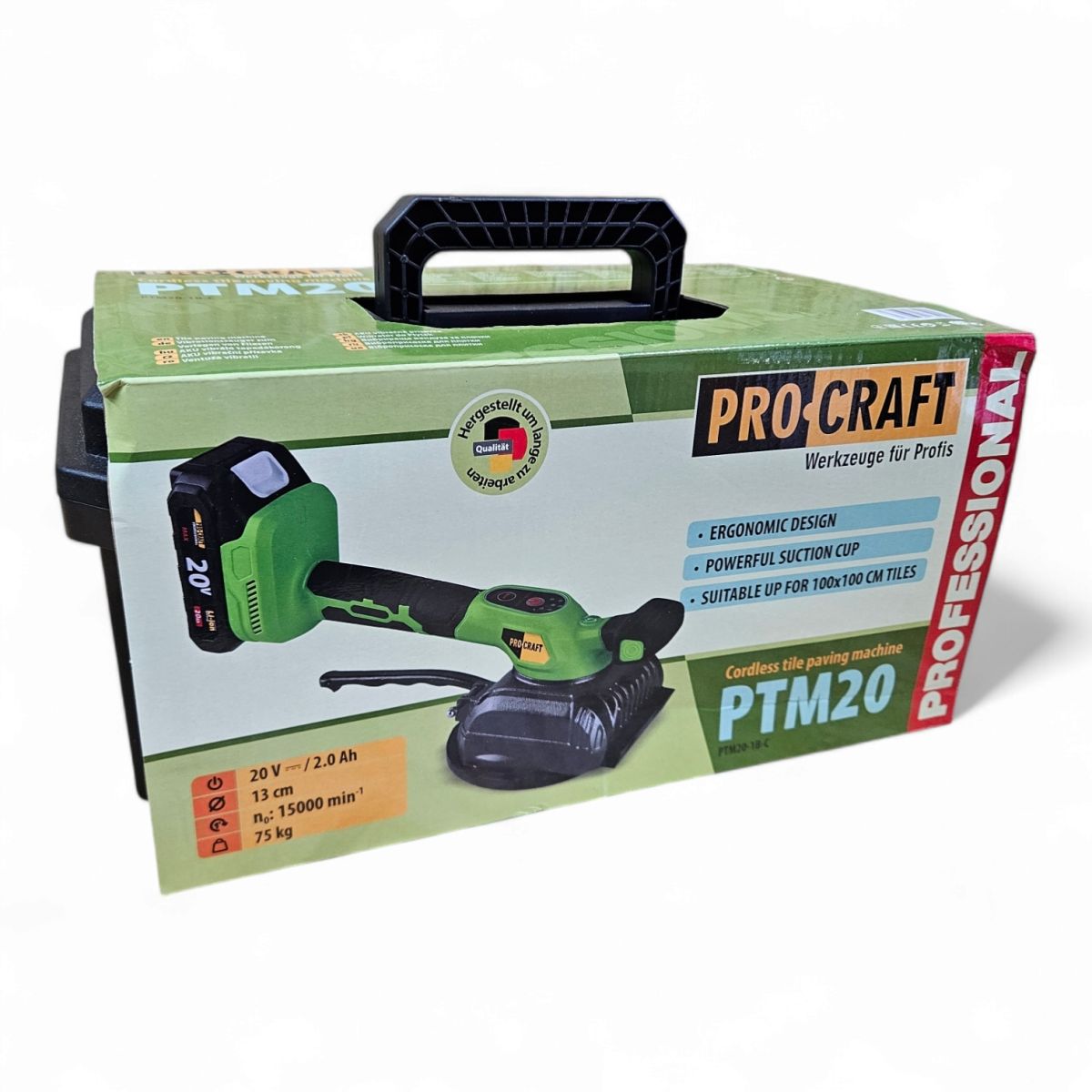 Віброприсоска для укладання плитки Procraft PTM20 Німеччина