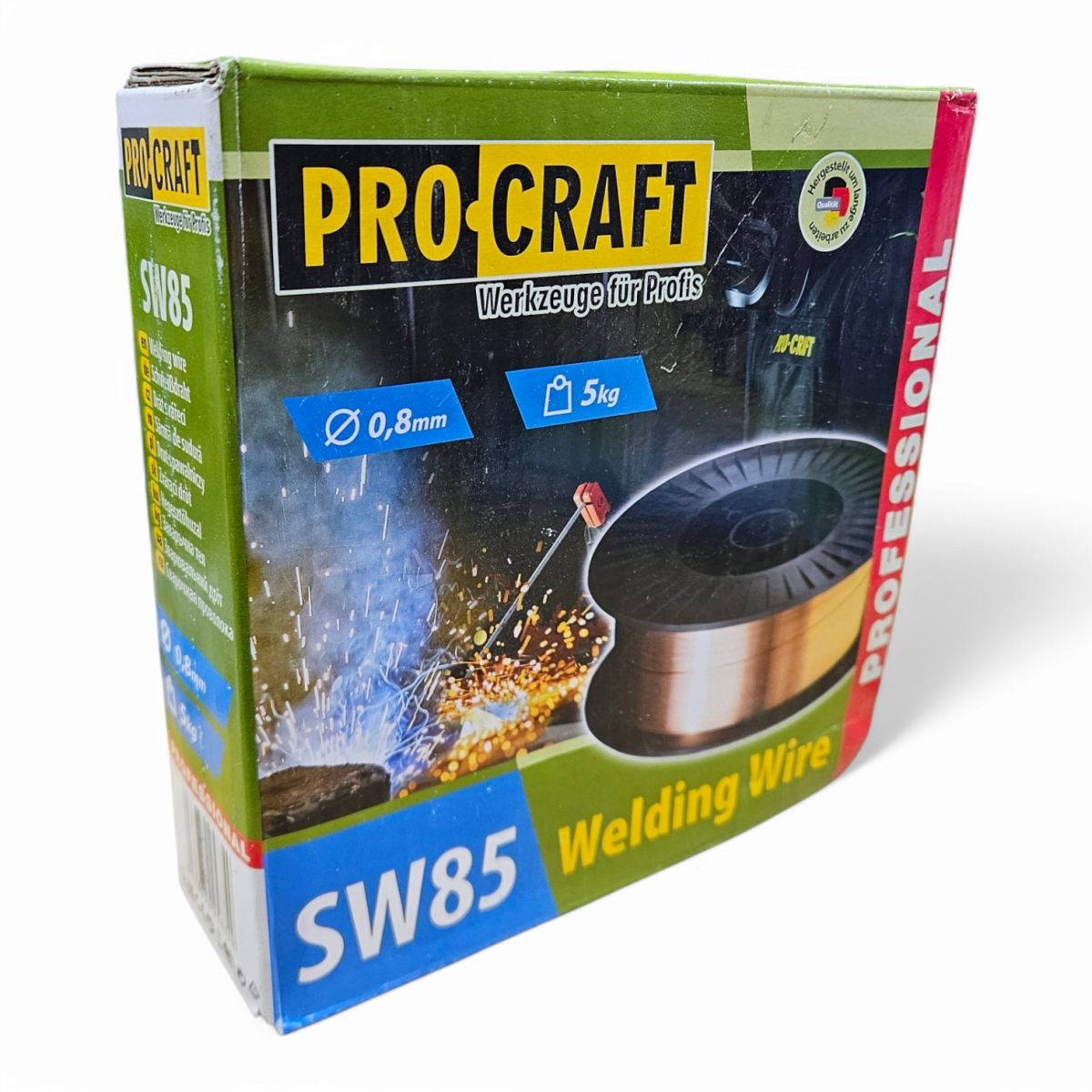 Дріт для напівавтомату зварювальний Procraft SW85 Німеччина