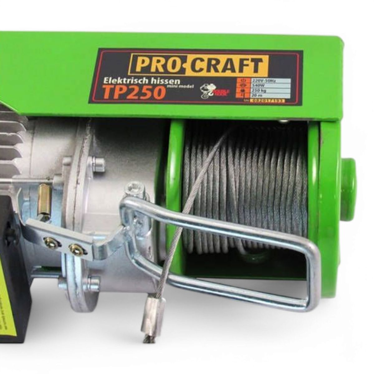 Лебедка тельфер электрический 220в на 250 кг Procraft TP250 Германия