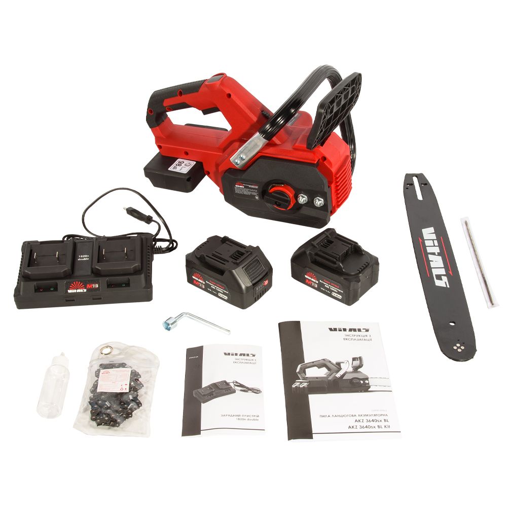 Акумуляторна пила Vitals AKZ 3640sx BL Kit