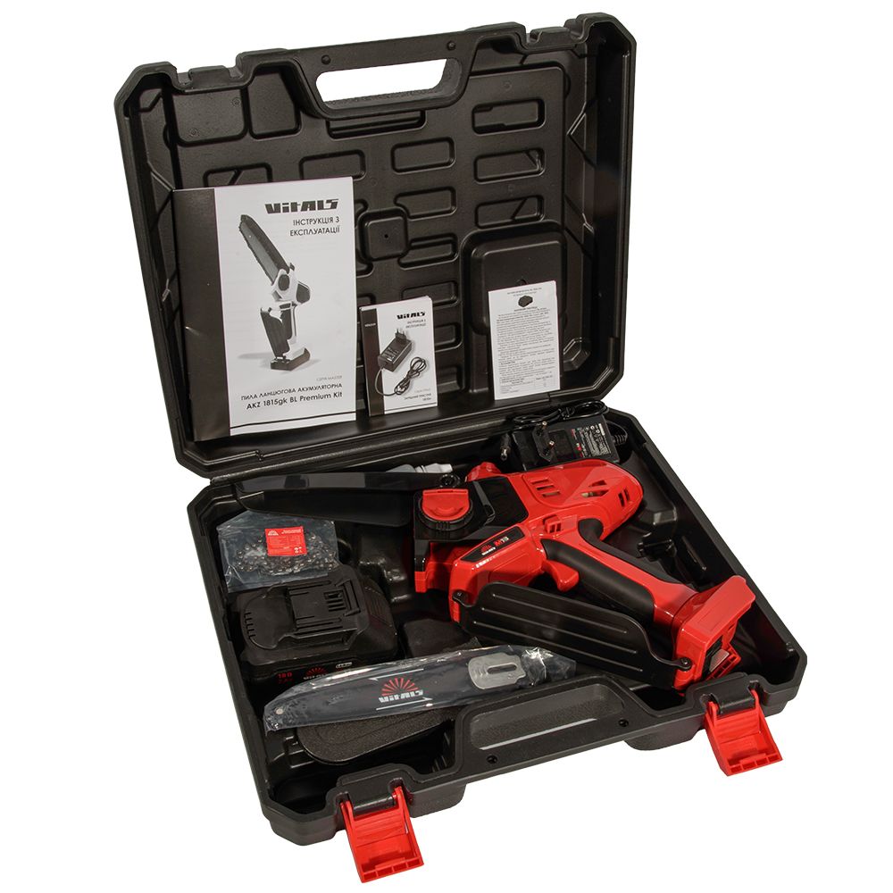 Акумуляторна пила Vitals Master AKZ 1815gk BL Premium Kit